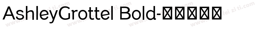 AshleyGrottel Bold字体转换